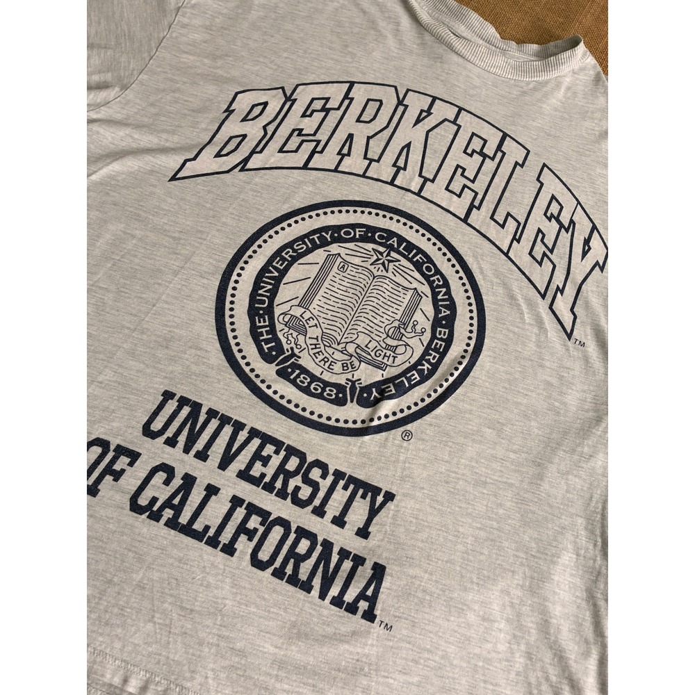 H&M Divided Berkeley University of California Gray Graphic T-Shirt Large